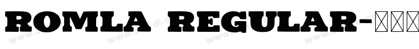 Romla Regular字体转换